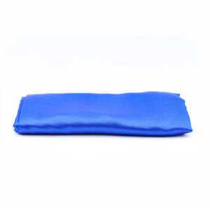 Cobalt blue satin square tablecloth. 2.3m x 2.3m.