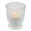 Clear heirloom votives.