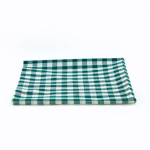 Green and white checkered overlay. 112cm x 112cm.