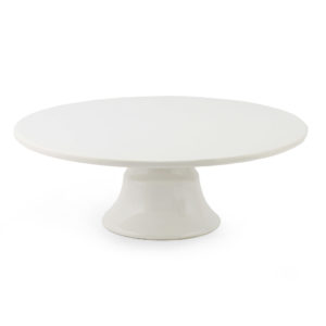 White ceramic cake stand. 31cm diametre.
