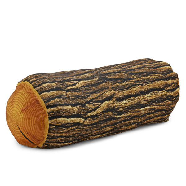 Rest against this log-shaped pillow while stargazing or sharing stories over a warm campfire.