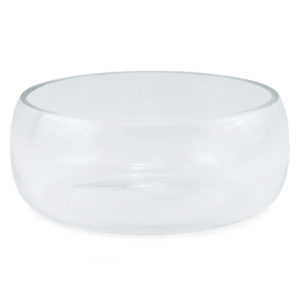 Glass open float bowls to create a decorative table centrepiece.
