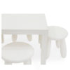 Small white plastic children's table.