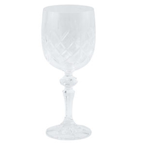 Bohemia crystal wine glasses.