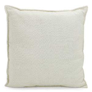 Beige textured cushion.
