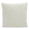 White and cream zig-zag patterned cushions.