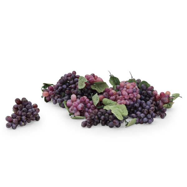 Bunches of purple grapes. Realistic size and look.