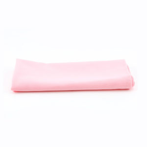 Pale pink napkins.