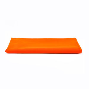 Orange square tablecloth - 1.4m x 1.4m. 
Can be used as an overlay.