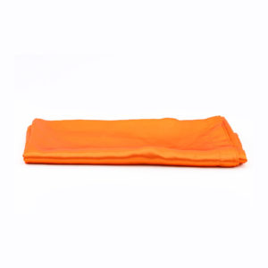 Orange satin overlay. 1.4m x 1.4m.
Can be used as an overlay.