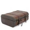 Set of vintage brown suitcases. 

Large - 23cm (H) x 40cm (W) x 50cm (L)
Medium - 20cm (H) x 32cm (W) x 45cm (L)
Small - 15cm (H) x 25cm (W) x 30cm (L)