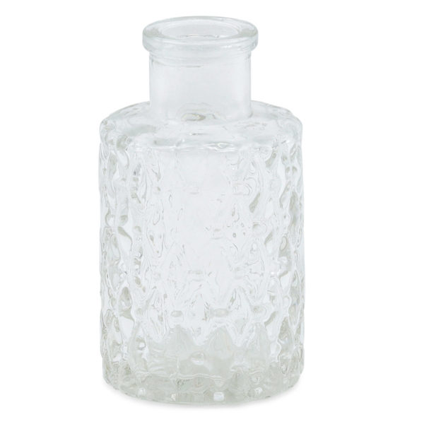 Small decorative glass perfume bottle.