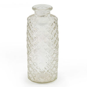 Medium decorative glass perfume bottle.