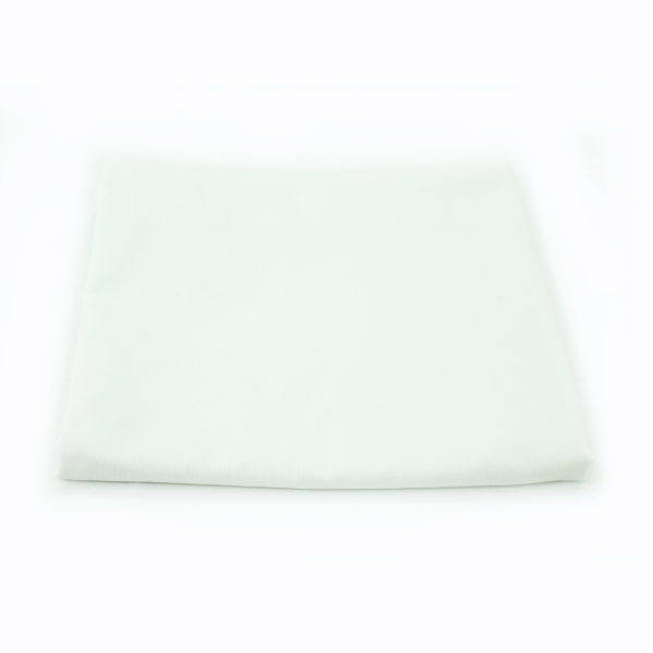 White cotton registration table cover. 1.2m x 1.3m.