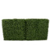 Faux green hedge.