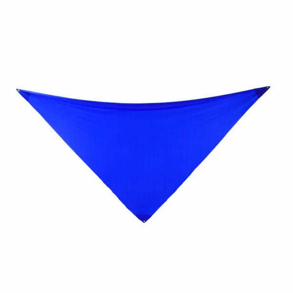 Blue 3-point lycra sails.