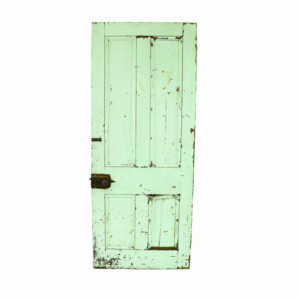 Green vintage door.