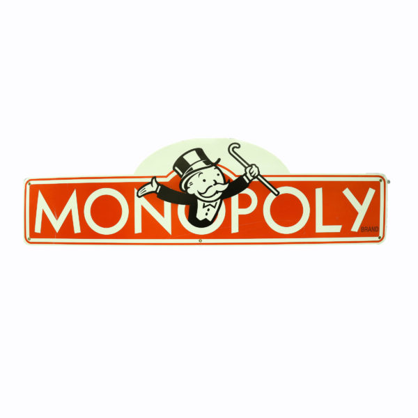 Large Monopoly corflute sign.