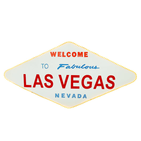 Large Sign - "Welcome to Las Vegas" with lights.