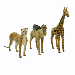 Small African animals - Cheetah, Camel, Giraffe, Rhino, Elephants.