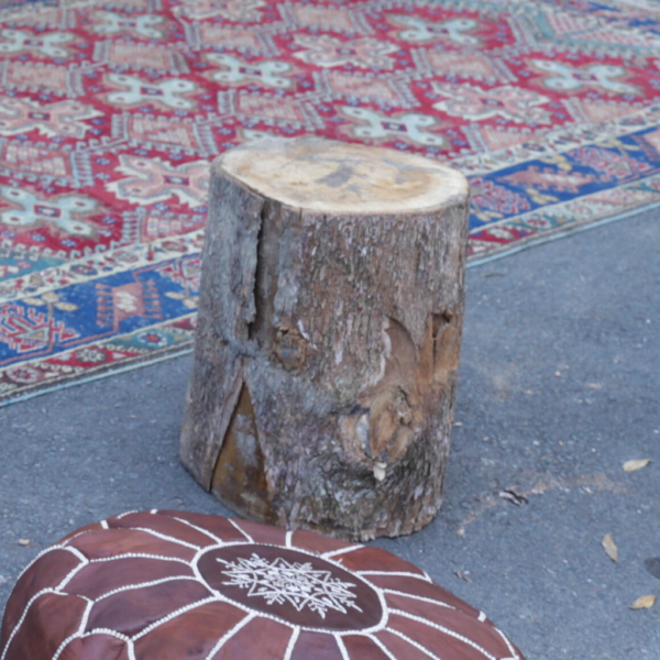 Timber log/stump. 
Can be used as seats.
Can be used as base weights.