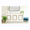 Large grand looking white bar with Gold trim. 
Heavy - 2 man lift.