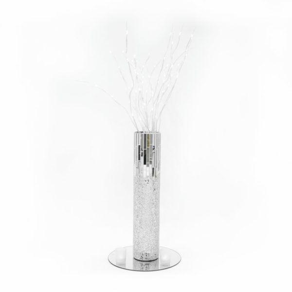 LED Winter Sticks centrepiece package. White/Silver version.