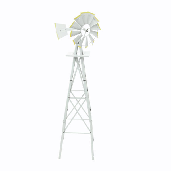 Small grey iron windmill.
