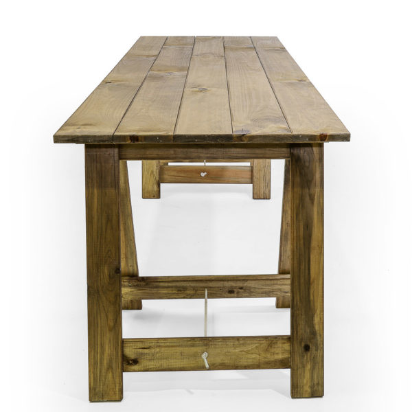 1 x Timber Trestle Table with 2 x large rustic Bordeaux timber wine barrel. Wine Barrel's are made from recycled timber giving a weathered industrial look. Matched with the Timbre Trestle Table, it makes a dramatic and welcoming drinks station. Great for parties, country and western events or Octoberfest events.