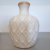 White boho ceramic vase.